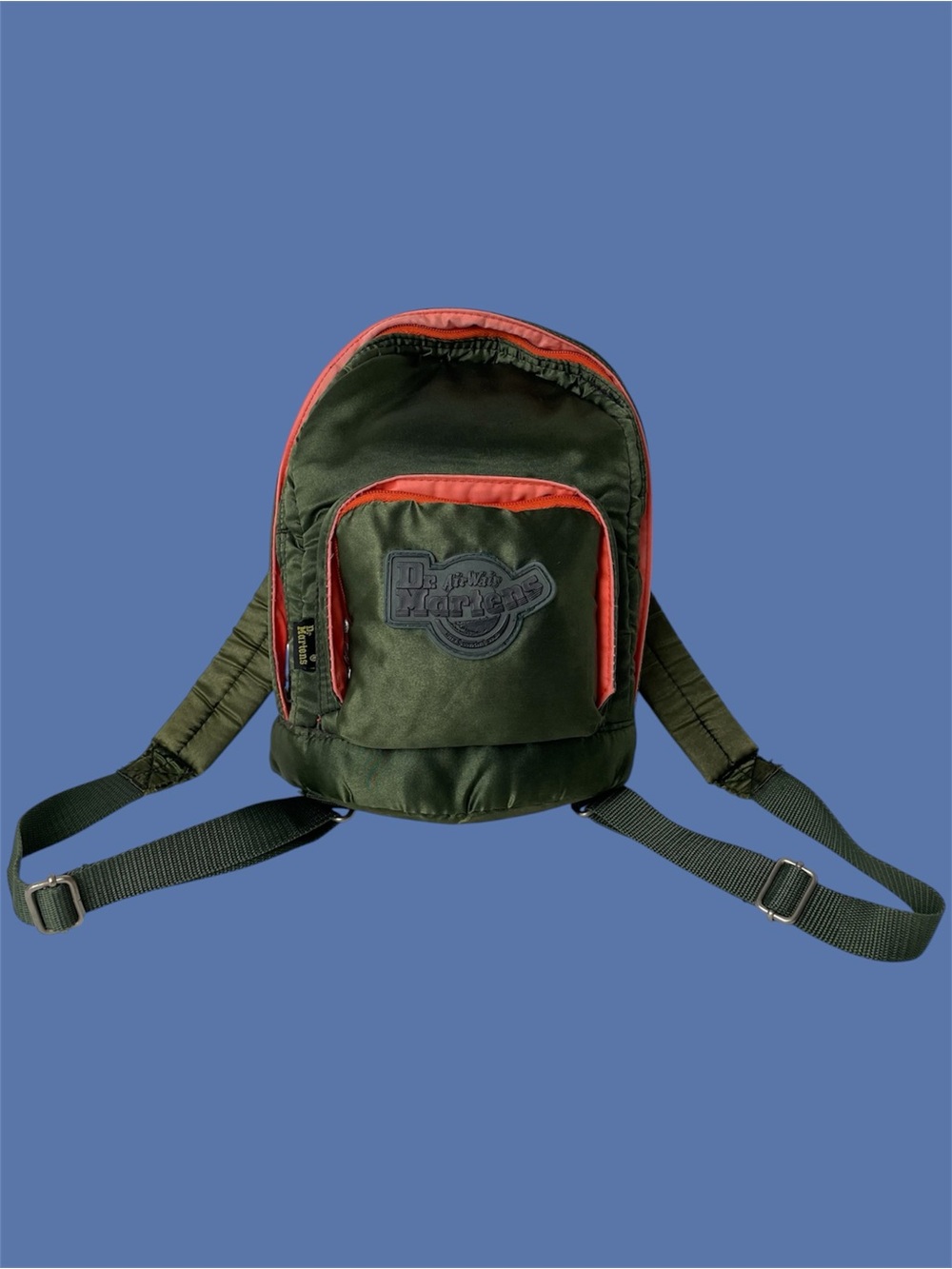 Vintage Dr. Martens Green Orange Flight Jacket Mini Backpack